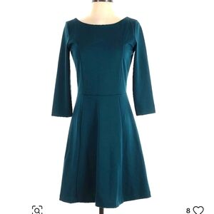 Teal Banana Republic fit-and-flare dress, Size 4